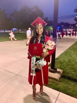 Aonesti Williams IU graduation