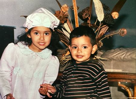 Alejandra and Hugo Rodriguez as children