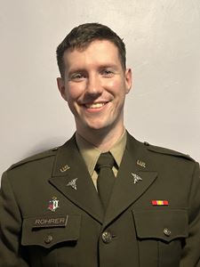 Javier Rohrer in military uniform