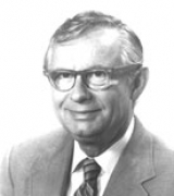 Black and white photograph of Dr. Charles Fisch, distinguished professor emeritus, Indiana University School of Mediicne