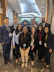 A group of IM residents at a research conference.