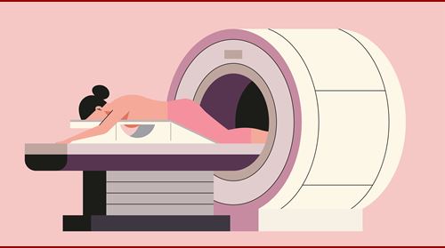 Illustration of an MRI